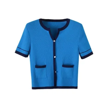 Late White Knitwear Women's Light Blue