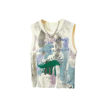 TOUCH Tank Tops Women's Apricot With Print