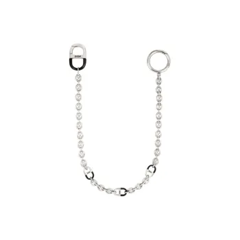 DIOR Brass Pants Chains Unisex Silver