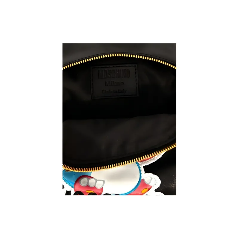 MOSCHINO Logo-Appliqué Zipped Mini Backpack-3