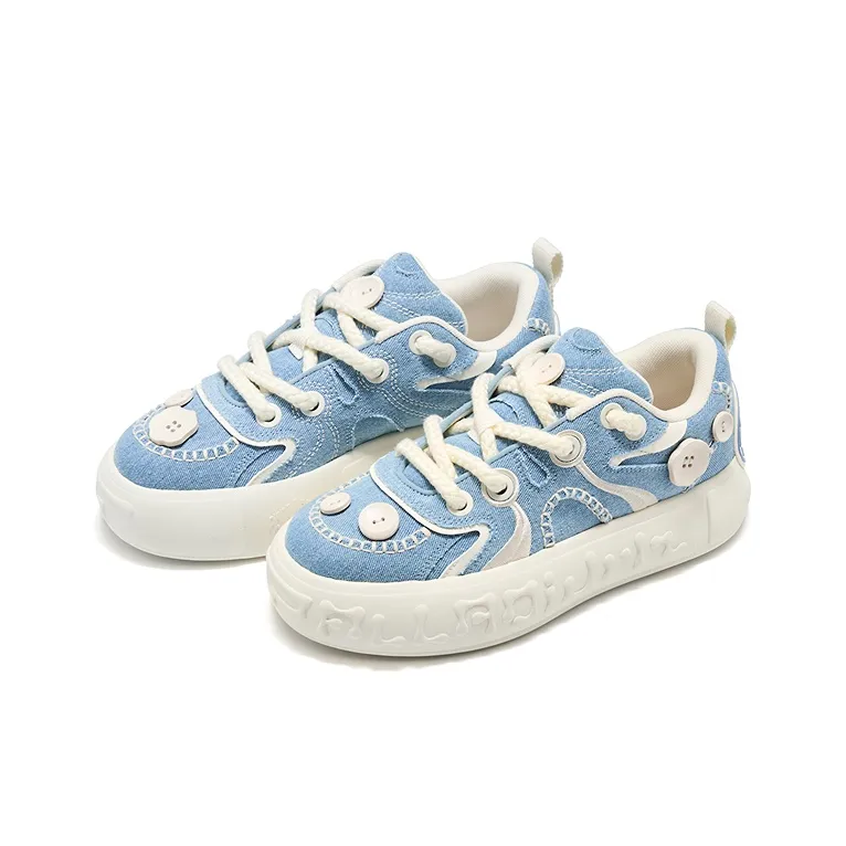 Palladium Paladin Buckle Shoes Casual Shoes Fashion Trend Round Tip Lace Up Skateboard Shoes Men's & Women's-14