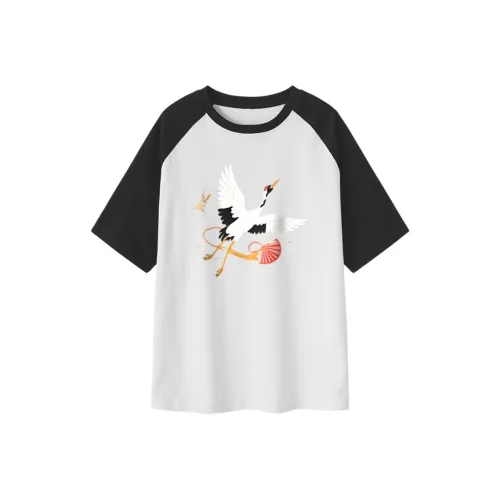 FAIRWHALE Drop Shoulder Sleeve T Shirt Women's