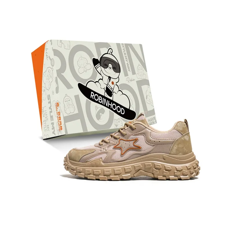 ROBINHOOD Cushioning, Slip Resistant, Abrasion Resistant, Coverage, Support Low Top Chunky Sneakers Men's-10