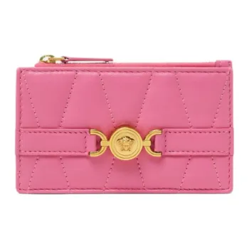 VERSACE Medusa '95 Lambskin Card Holder Women's Pink