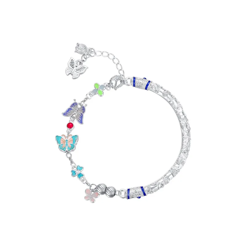 WINY 999 Fine Silver Sterling Silver Bracelets Women's-0