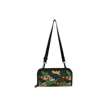 BABY MILO STORE BY A BATHING APE Polyester Card Holder Passport Holder Unisex Dark Green