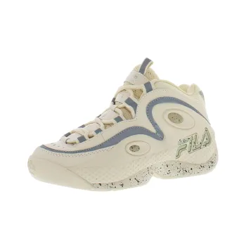 FILA Grant Hill 3 Cushioning, Wear Resistant Mid Top Casual Shoes Women's Ecru