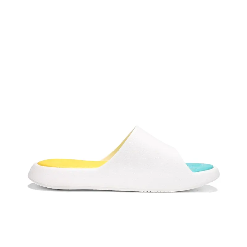 PEAK Slip Resistant Odor Resistant Abrasion Resistant Slide Slippers Women's White Sapphire Blue Orange Yellow-1