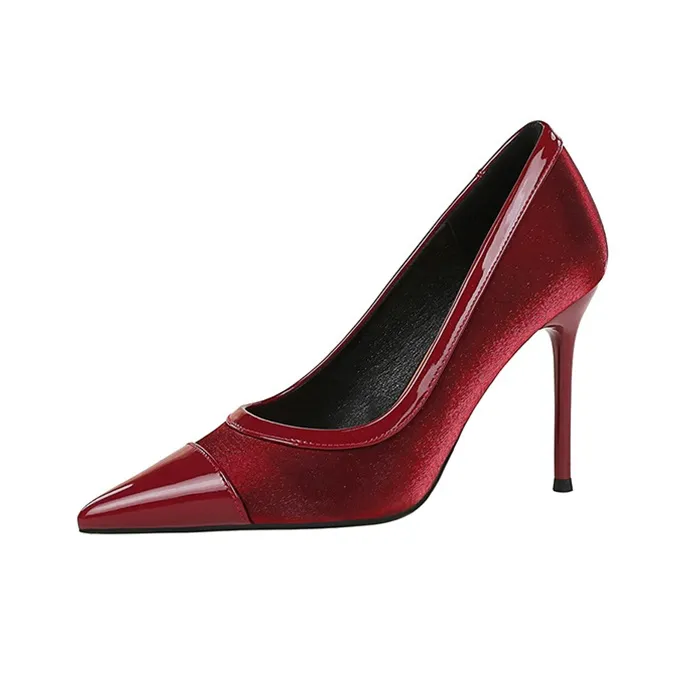 BIGTREE Slim Heel High Heels Women's-2