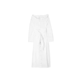 KENZO Tie waist Button through Midi Dress