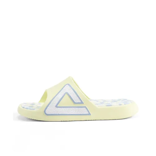 PEAK Tai Ji1.0 Slip Resistant Abrasion Resistant Cushioning Slide Slippers Men's Yellow Blue