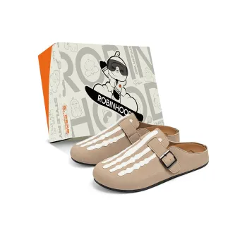 ROBINHOOD Odor Resistant Abrasion Resistant Slip Resistant Antibacterial Closed Toe Slippers Men's Box Included
