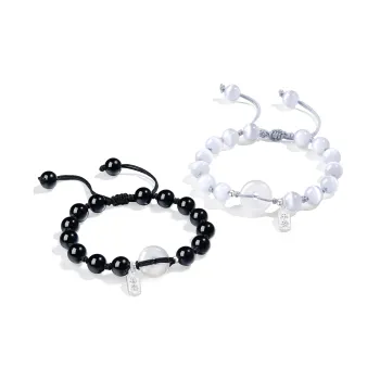 Central Fashion Natural Chalcedony Bracelets Unisex