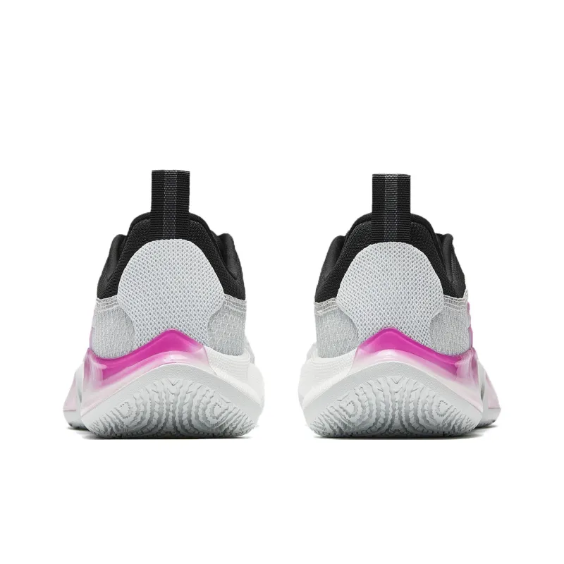 ANTA Sharp Edge 2 Basketball Shoes Men Low Top White Purple-6