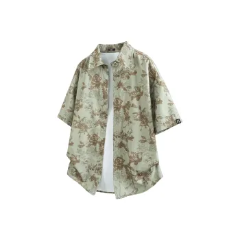 IN'S Shirts Unisex Rose Green