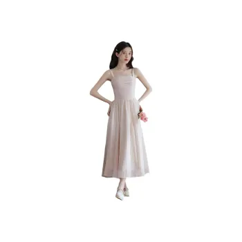 Mu Xiao Xin Slip Dresses Women's Lotus Color