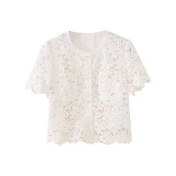SHUIYUNJIAN T Shirts Women's Ivory White