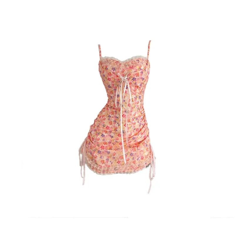 / Slip Dresses Women's Peach Pink-0