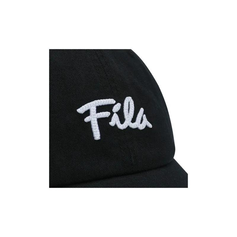 FILA ORIGINALE Cotton Baseball Caps Men's Jet Black-4