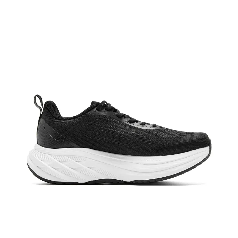 QIAODAN Cushioning, Slip Resistant, And Abrasion Resistant Low Top Casual Running Shoes Women's Black Orange-1
