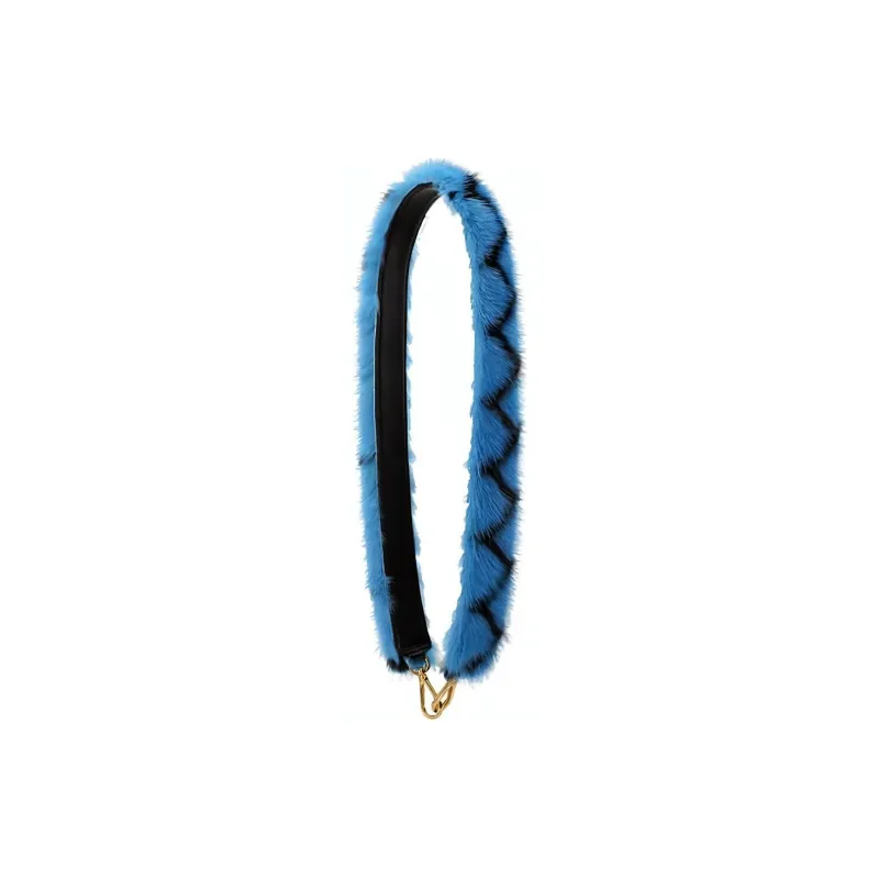 PRADA Leather Bag Strap Women's Blue-0
