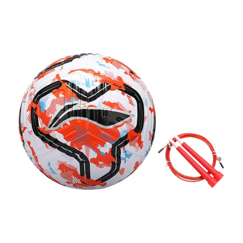 LiNing Size 5 Soccer TPU Seamless Thermal bonding Unisex White Orange Blue-21