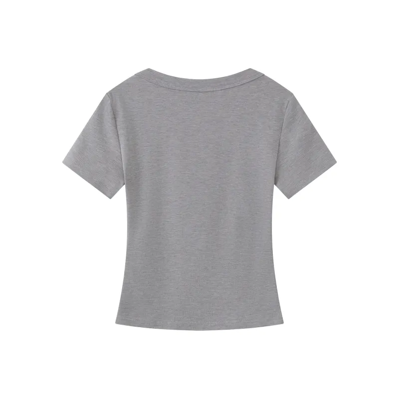 Wen Shan T Shirt Women's Black Gray-1