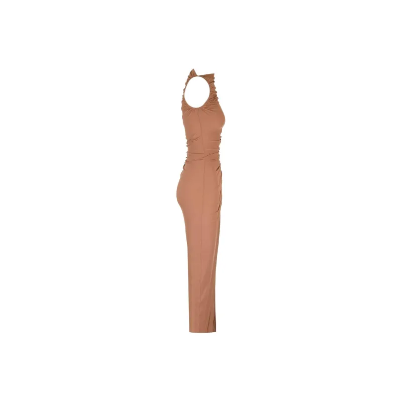 RICK OWENS Lilies Svita Ruched Maxi Dress-2
