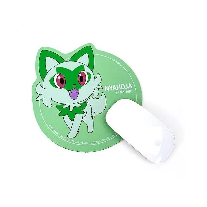 POKEMON Natural Rubber Polyester Pokémon, Meowth King Mouse Pads-3