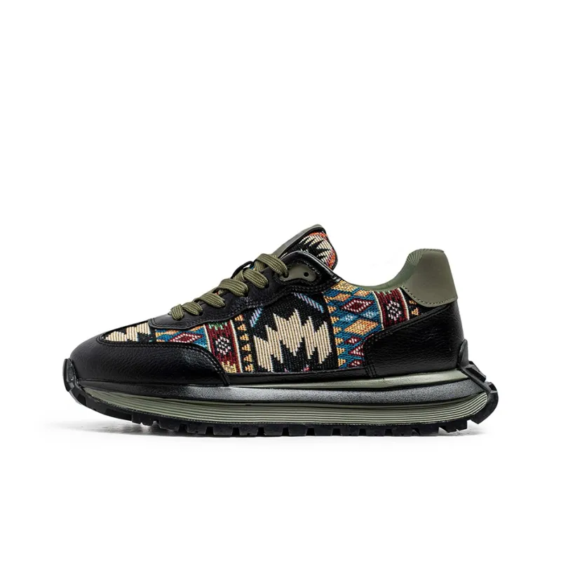 BINGO DUCK Slip Resistant Low Top Chunky Sneakers Men's-6
