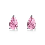 Waterdrop Stud Earrings-Pink