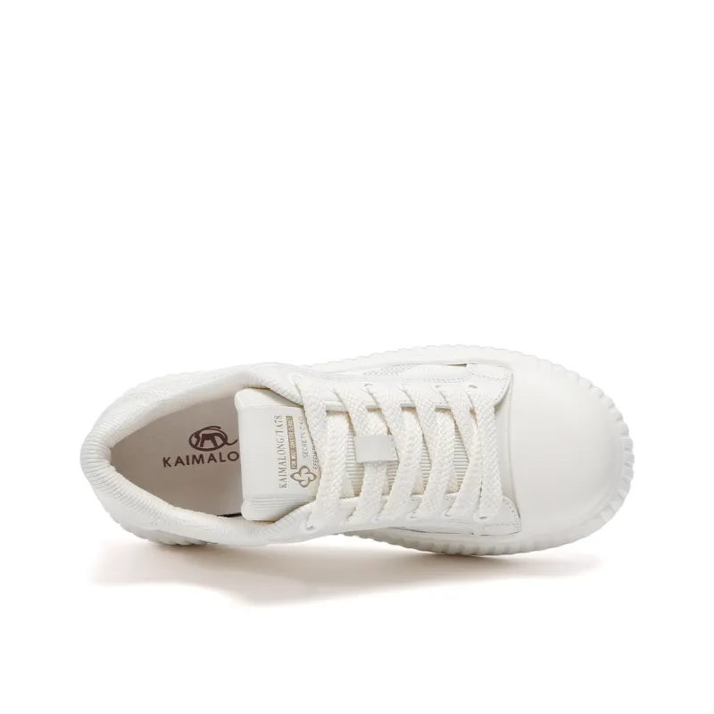 Kemaron Low Top Skateboard Shoes Unisex White-4