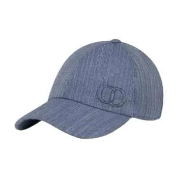 DIOR Virgin Wool, Wool, Cupro Baseball Caps Unisex Blue