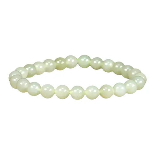 Phoenix Temple Jewelry Hetian Jade Bracelets White Jade/Pale Greenish White Jade Women's