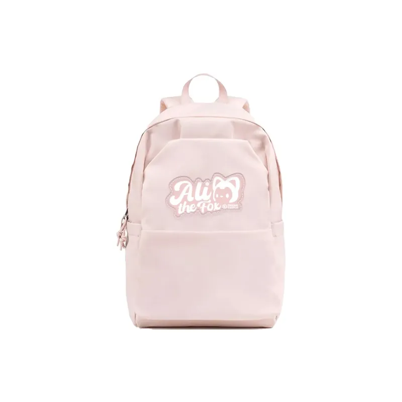 ALI THE FOX Synthetic Leather Backpack Regular Women's Pink-0
