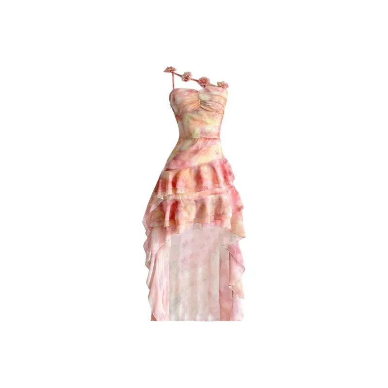 FLIM Sleeveless Dresses Women's Pink-0