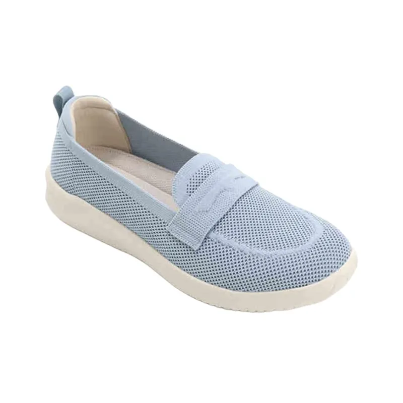 PANSY Panxi Japan Women's Shoes Casual Lightweight Comfortable Slip on Breathable Flyknit Loafers Women's-8