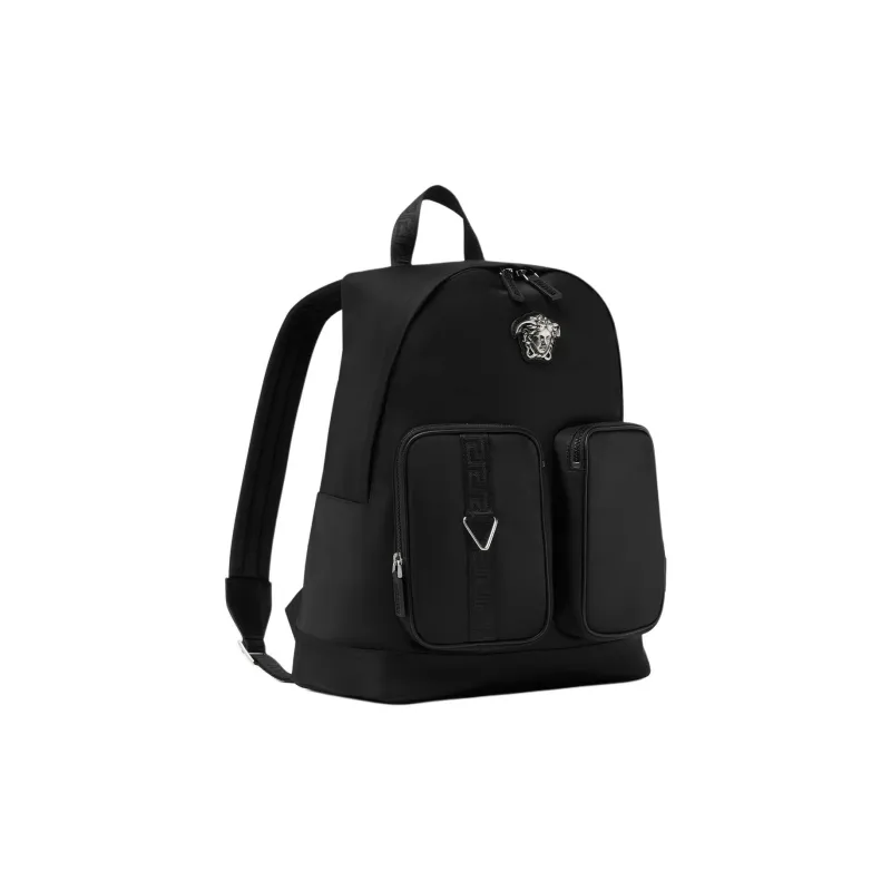 VERSACE La Medusa Polyamide Backpack Men's Black-1