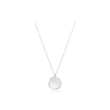 JOYDINNY White Jade Bodhi Necklaces Women's