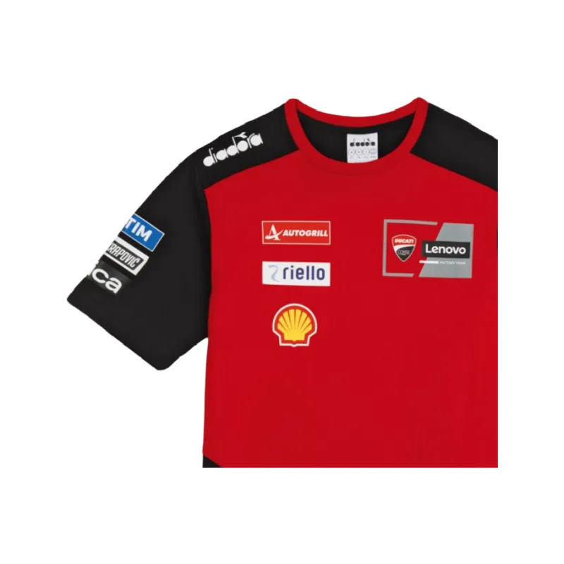 DUCATI GP Team Replica 25 T Shirt Unisex Red Black-3