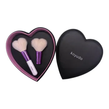 KOYUDO Heart Shaped Blush Brush, Cleanser Brush Make up Tools Portable Blended