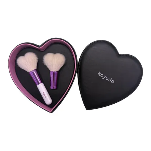 KOYUDO Heart Shaped Blush Brush, Cleanser Brush Make up Tools Portable Blended