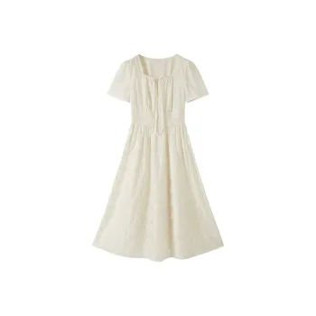 XIANGYING Short Sleeved Dress Women's