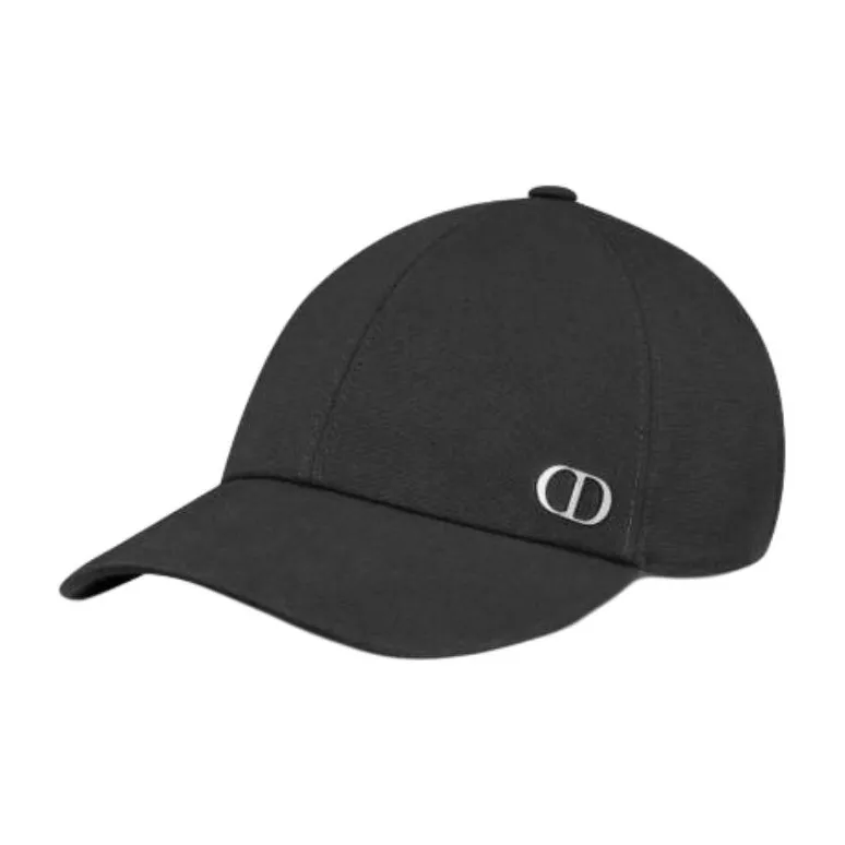 DIOR Cotton, Metal Baseball Caps Unisex Black-0