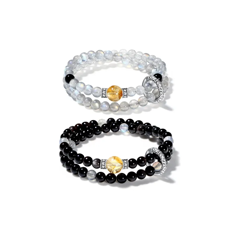 ZKY Obsidian Jade Bracelets Unisex-3