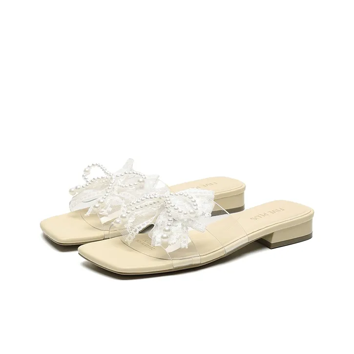 FIVE PLUS Rubber Sole Slide Slippers Women's-8