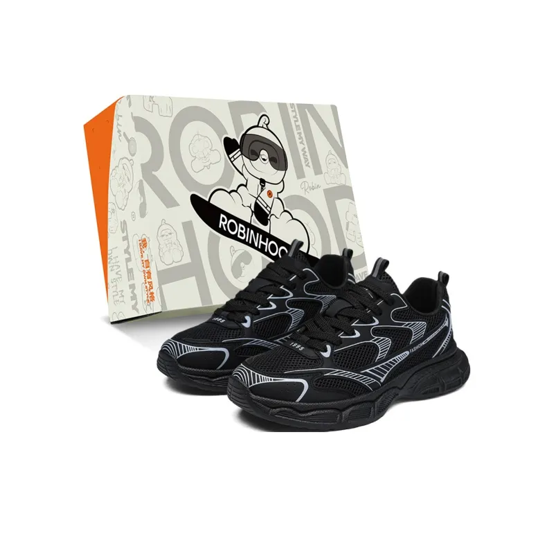 ROBINHOOD Cushioning, Slip Resistant, Abrasion Resistant, Coverage, Support Low Top Chunky Sneakers Men's-5