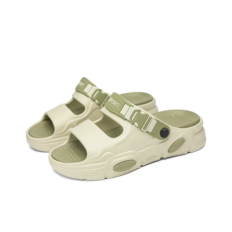 LONGDUIZHANG Slip Resistant Odor Resistant Abrasion Resistant Cushioning Slide Slippers Unisex-6