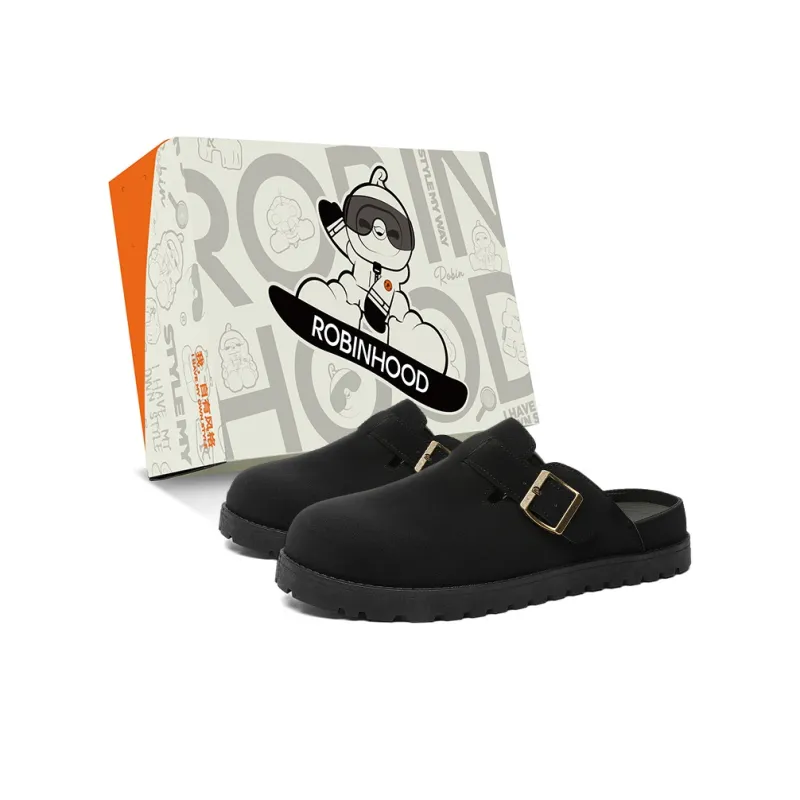 ROBINHOOD Odor Resistant Abrasion Resistant Slip Resistant Antibacterial Closed Toe Slippers Men's-10