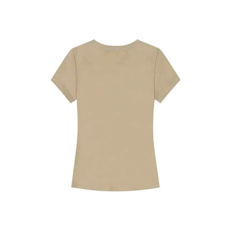 LADY IDEAL Flutter Sleeve T Shirt Women's-1
